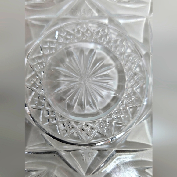 CRISTAL D'ARQUES/DURAND Clear 8 inch plates, set of 12 - Picture 4 of 5